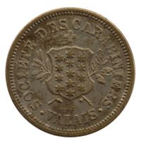 Jeton Société des Carabiniers du Valais