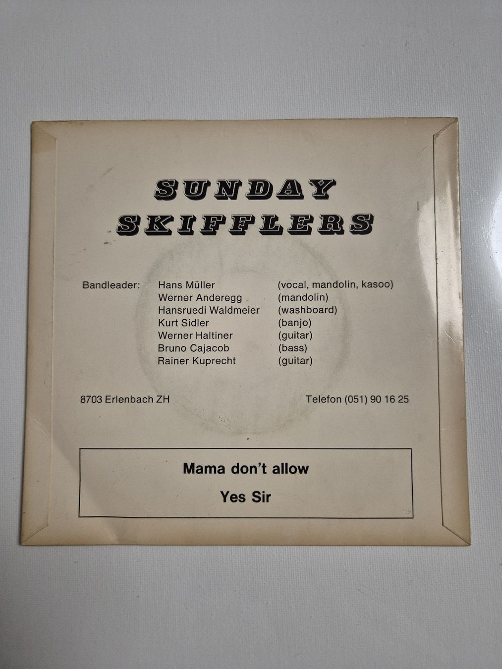 Schallplatten: Sunday Skifflers  - Mama don't allow ...Single 7 , CH – Neu (gemäss Beschreibung) aus Uster von newwave0 1