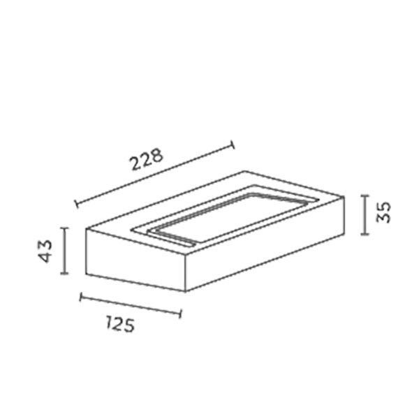 Lampade: Wand-Aussenleuchte GAP X von IP44 – Nuovo e nell'imballaggio originale da Suhr venduto da leuchtenshop 1