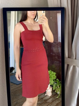 Robe Sandro rouge taille 36 ❣️