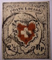 Poste Locale 14I abgenutzte Platte mit Doppel Attest