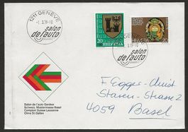 1979 Brief von Genf, Stempel Salon de l'auto, nach Basel