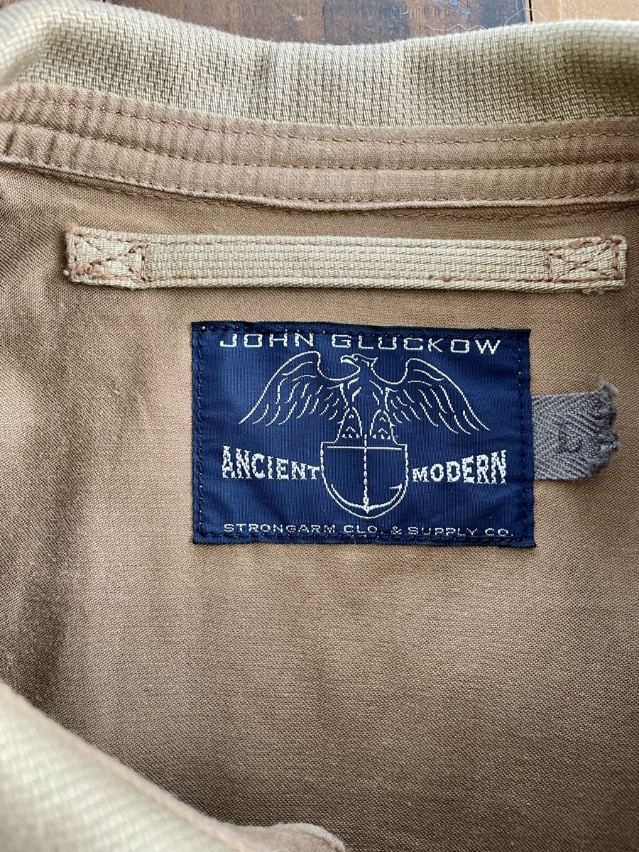Jacken: John Gluckow Cotton Pique A-2 Bomber Jacket - Large – Gebraucht aus Zürich von Braden 1