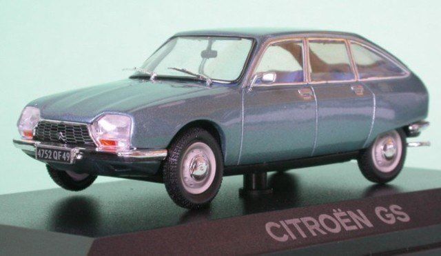 Herpa Modellauto Citroen GS – 5 Türer, Hellblau, H0 1/87, Ca. 5 Cm Lang, Mit Originalverpackung