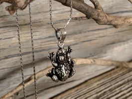Frosch Anhänger Sterling Silber 925 - Fröschli