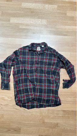 Herren Hemd Kariert Rot Blau Grösse 2XL guter Zustand