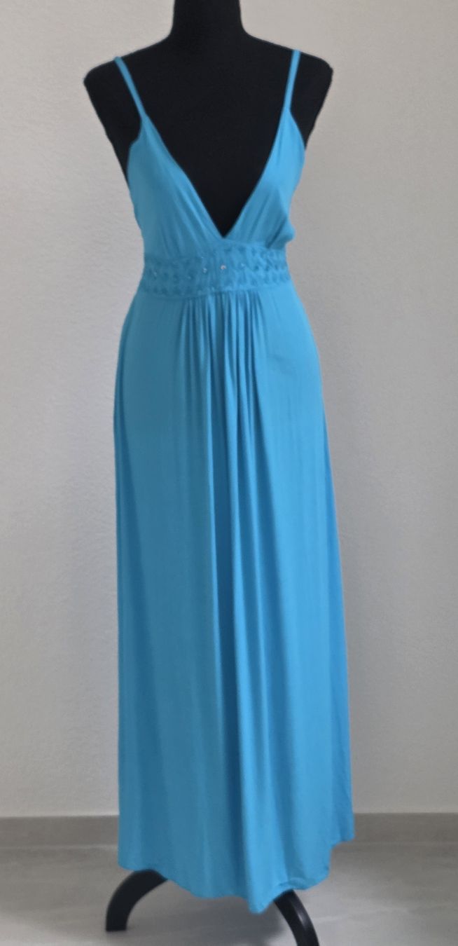 Vestiti: Langes Sommerkleid blau Grösse L  – Usato da Rheinsulz venduto da Gilea