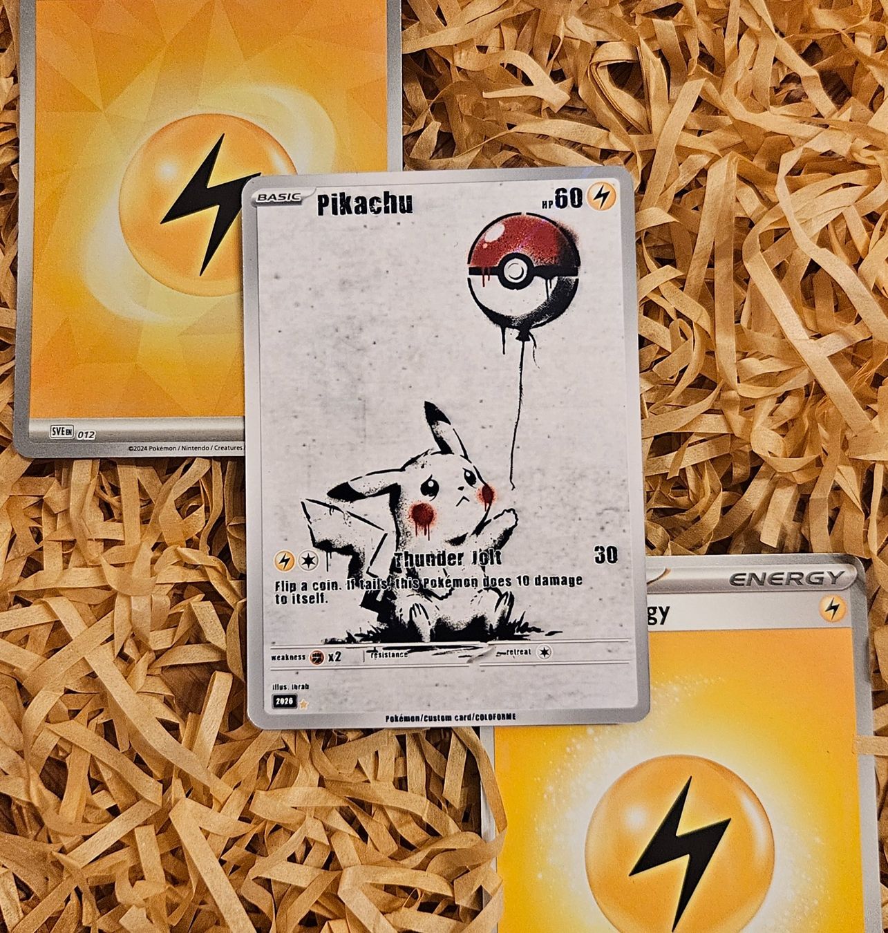 Pokémon Carte collezionabili: Pikachu (Banksy) custom card – Nuovo (secondo la descrizione) da Yverdon-les-Bains venduto da sen_dh25