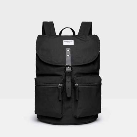 Sandqvist Rucksack schwarz neuwertig!