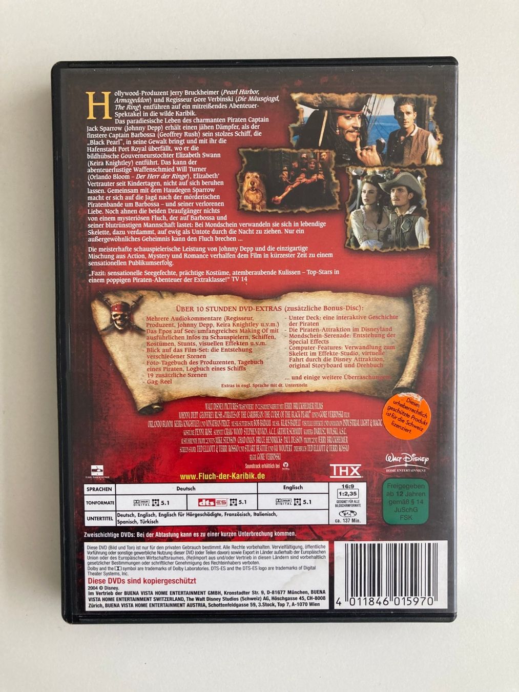 Tutti i DVDs: DVD | FLUCH DER KARIBIK – Usato da Basel venduto da Nofretete39 2