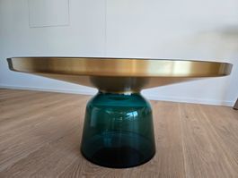 ClassiCon Bell Coffee Table – Messing / Smaragdgrün