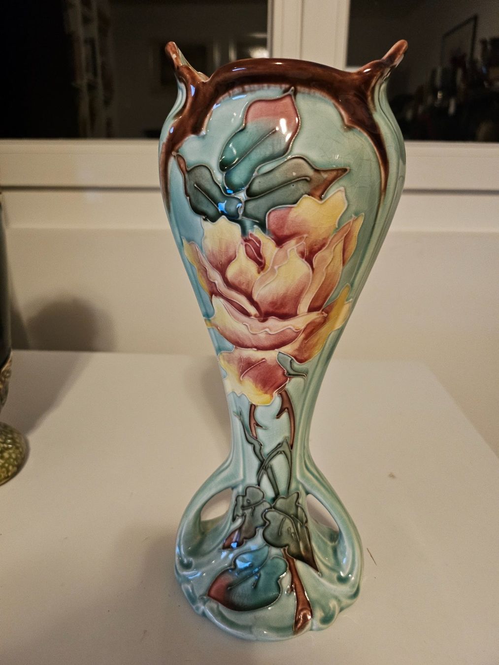 Vasen & Gefässe: Antike Jugendstil Vase, Majolika Um 1900 – Gebraucht aus Locarno von ICARO8 2