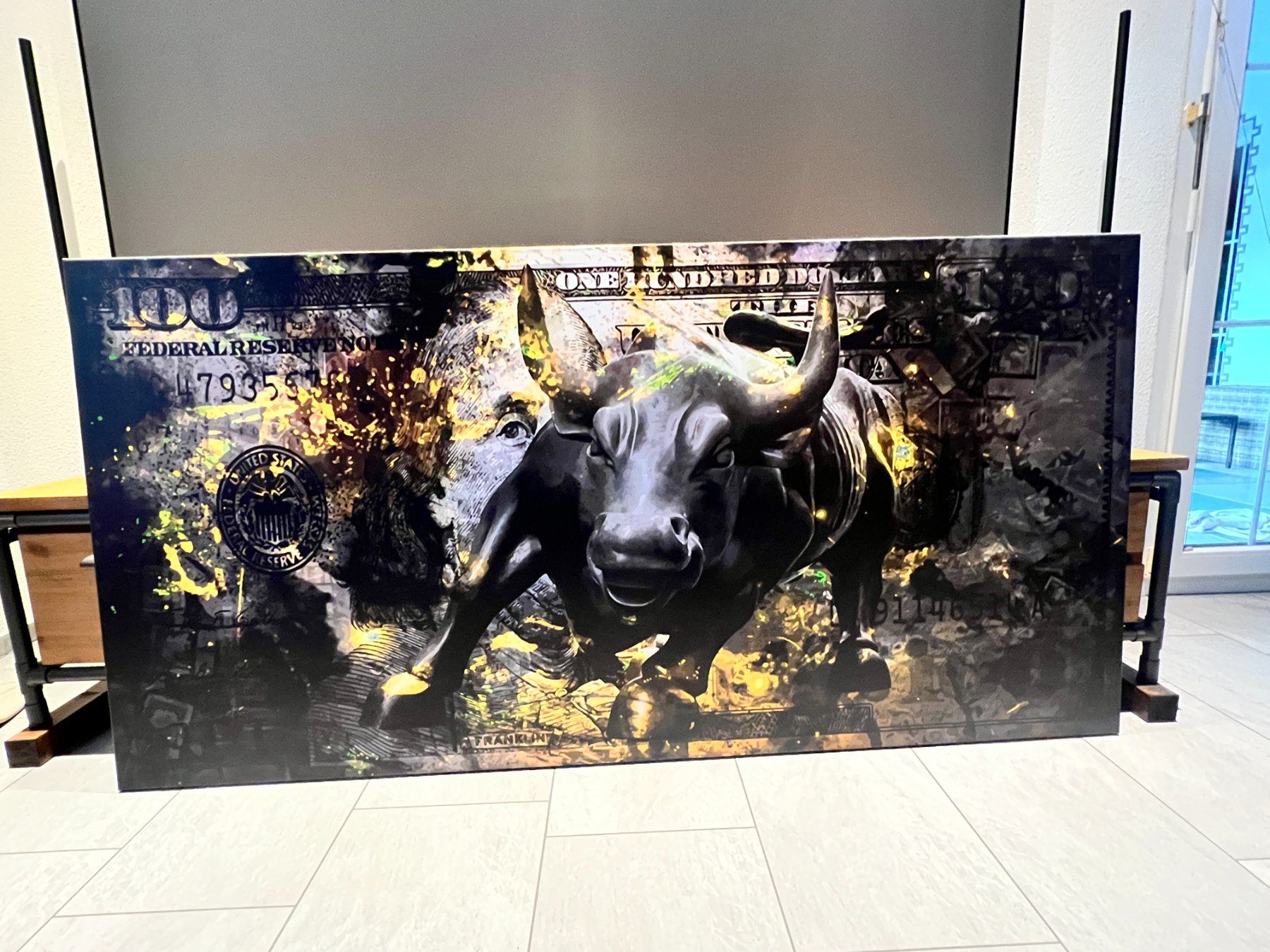 Foto & Immagini: Leinwand Black Bull von Dotcomcanvas – Usato da Stetten AG venduto da Galata1