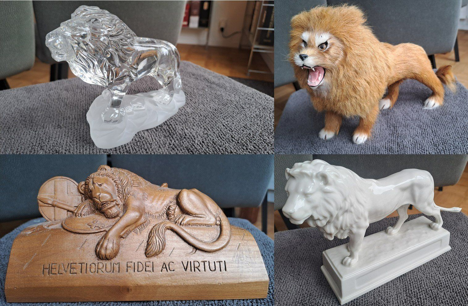 Statuette: Löwen-Sammlung (70 Objekte) komplett – Usato da Weiach venduto da Bazillum