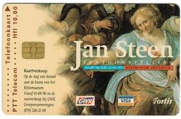 Telefonkarte Niederlande; Jan Steen Ausstellung Rijksmuseum