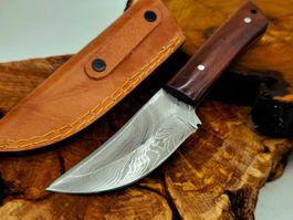 Top 1A Damast Messer Knife echter Faltenstahl Handgemacht