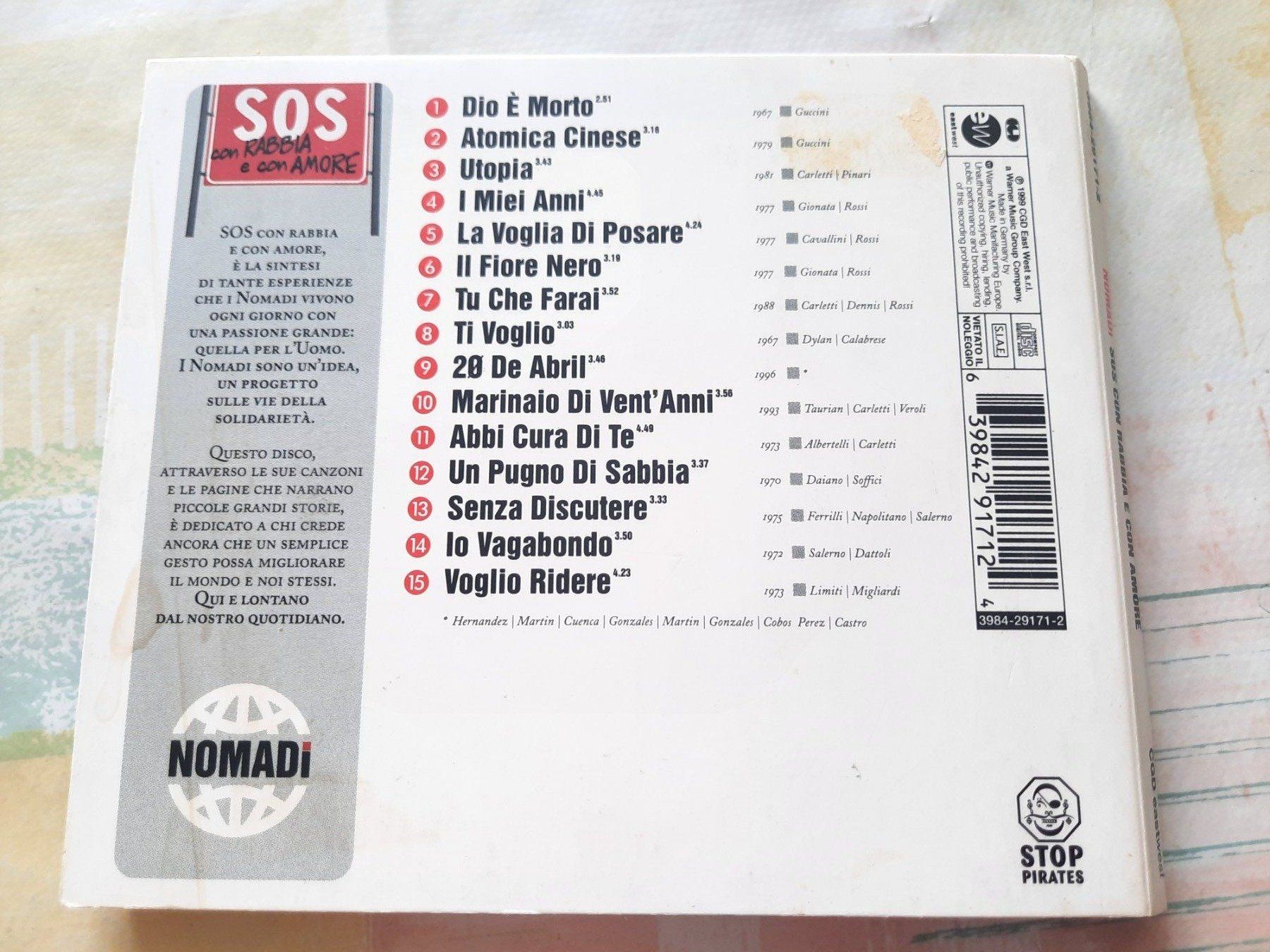 CD: Cd Nomadi - SOS con Rabbia   – Usato da Pully venduto da bro_n52j 1