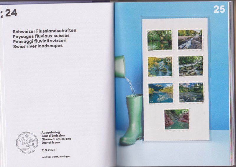 Alle Briefmarken: Schweizer Briefmarkenjahresbuch 2023. Postfrisch – Neu (gemäss Beschreibung) aus Dornach von kloster33 1
