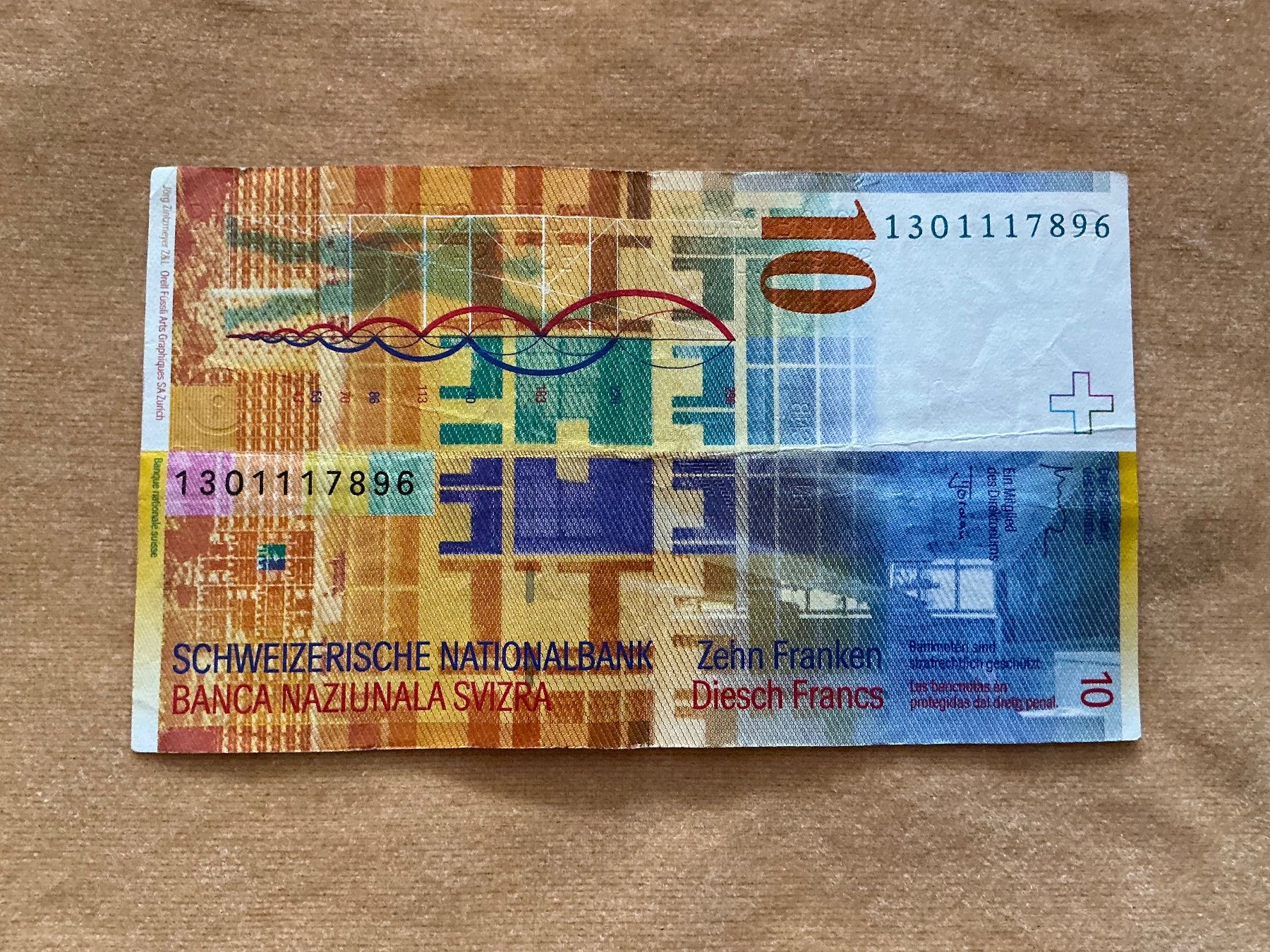 Billets de banque: Schweizer Banknote CHF 10 Franken – D'occasion à Meyrin par laservette99 1