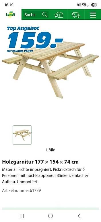Tische: Gartentisch – Gebraucht aus Buttwil von cas_65ys 1