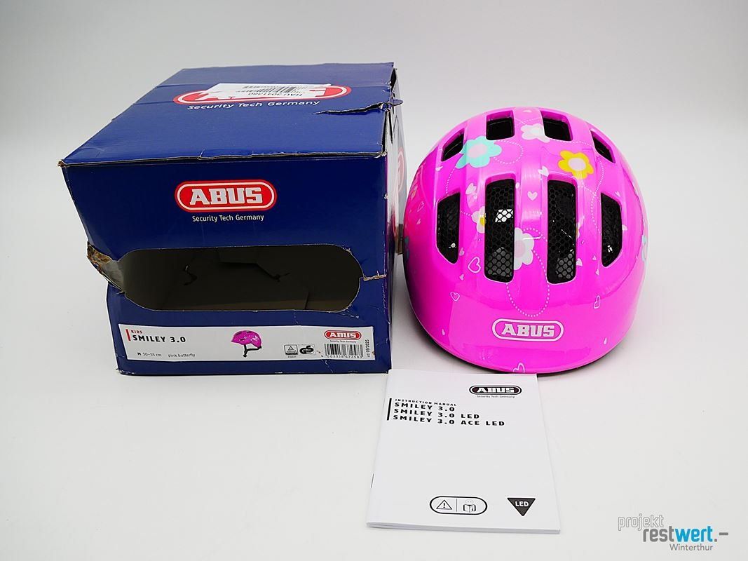 Abus Helme: ABUS Velohelm Kids pink – Neu (gemäss Beschreibung) aus Winterthur von Restwert_Winterthur