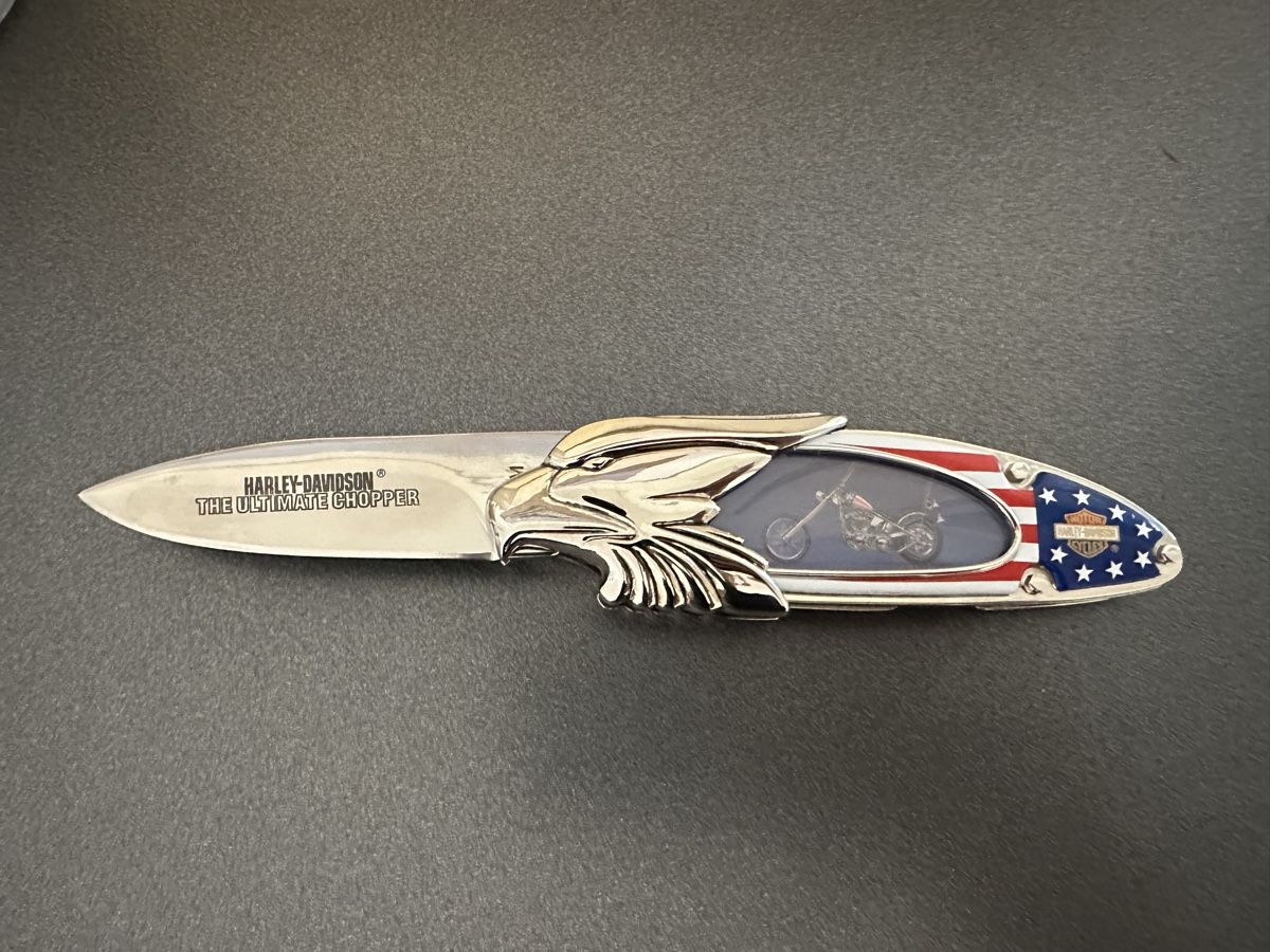 Couteaux de poche: Franklin Mint Harley Davidson Taschenmesser – Neuf (Voir description) à Bättwil par sam_wy