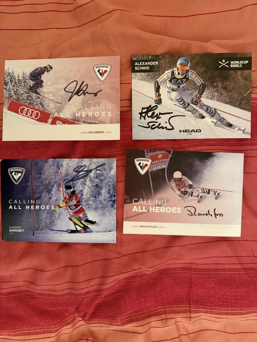 Autographes: Autogrammkarten Ski Alpin Sammlung 4 Stck. signiert – D'occasion à Rüschlikon par Andi_2000