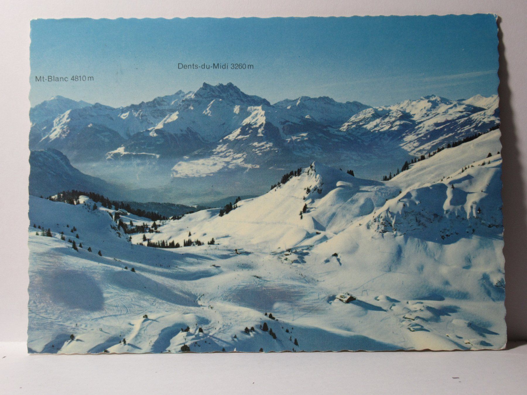 Cartoline postali: Les Champs de ski au Col - de - Bretays – Usato da Grenchen venduto da Bluemchen1900