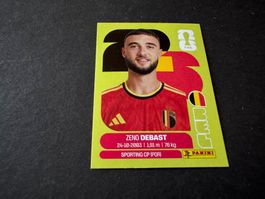 Panini Zeno Debast Sticker, FIFA World Cup 2026, BEL 5