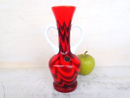 Vase Opaline Florence Glas Moretti Vintage Mid Century