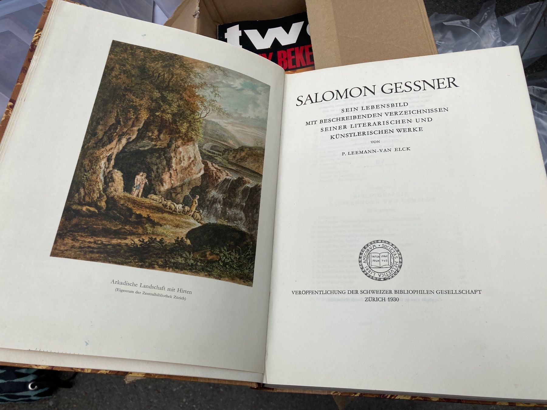 Libri: 1930 Salomon GESSNER sein Lebensbild nummeriert – Usato da Bern venduto da Jwpm66 1