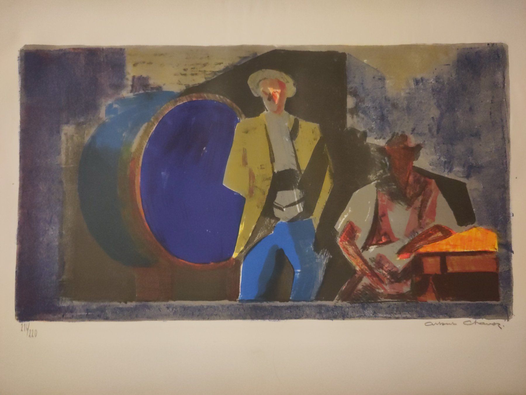 Grafica & Litografie: Lithographie von Albert Chavaz 216/220 – Usato da Oberrieden venduto da acd7q