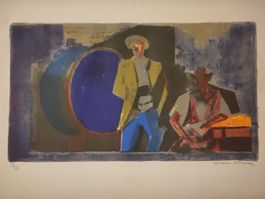 Lithographie von Albert Chavaz 216/220