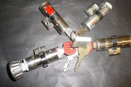 4 Kaba Schliesszylinder Set mit 6 Schlüsseln gebraucht