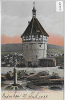 Schaffhausen - Munotturm mit Plattform - Litho