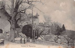 Château de Vaumarcus, animée, circulée 1908