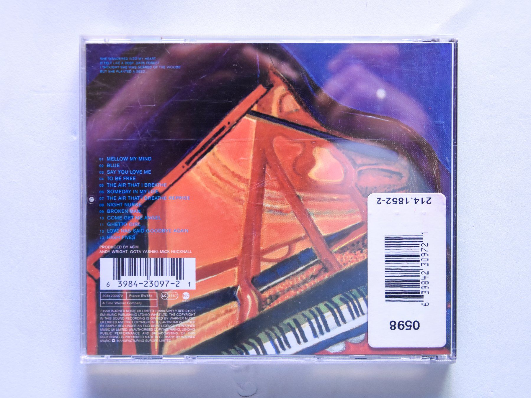 CD: Simply Red - Blue – Usato da Belmont-sur-Yverdon venduto da ag97 2