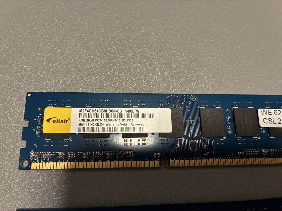 Memoria / RAM: elixir 2x 4GB RAM PC3 10600U – Usato da Aesch LU venduto da md_renator 1