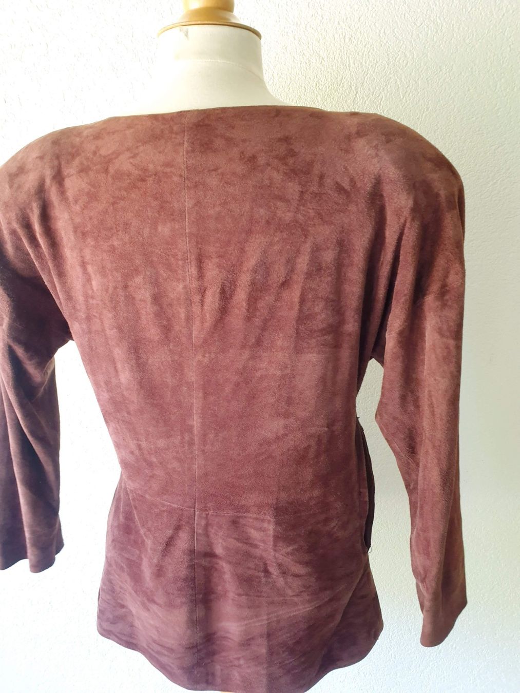 Tuniques: LEDER EINZELSTÜCK PULLOVER S 36 , TOP ZU JEANS ROCK HOSE – D'occasion à Elsau par the-colorful-side 7
