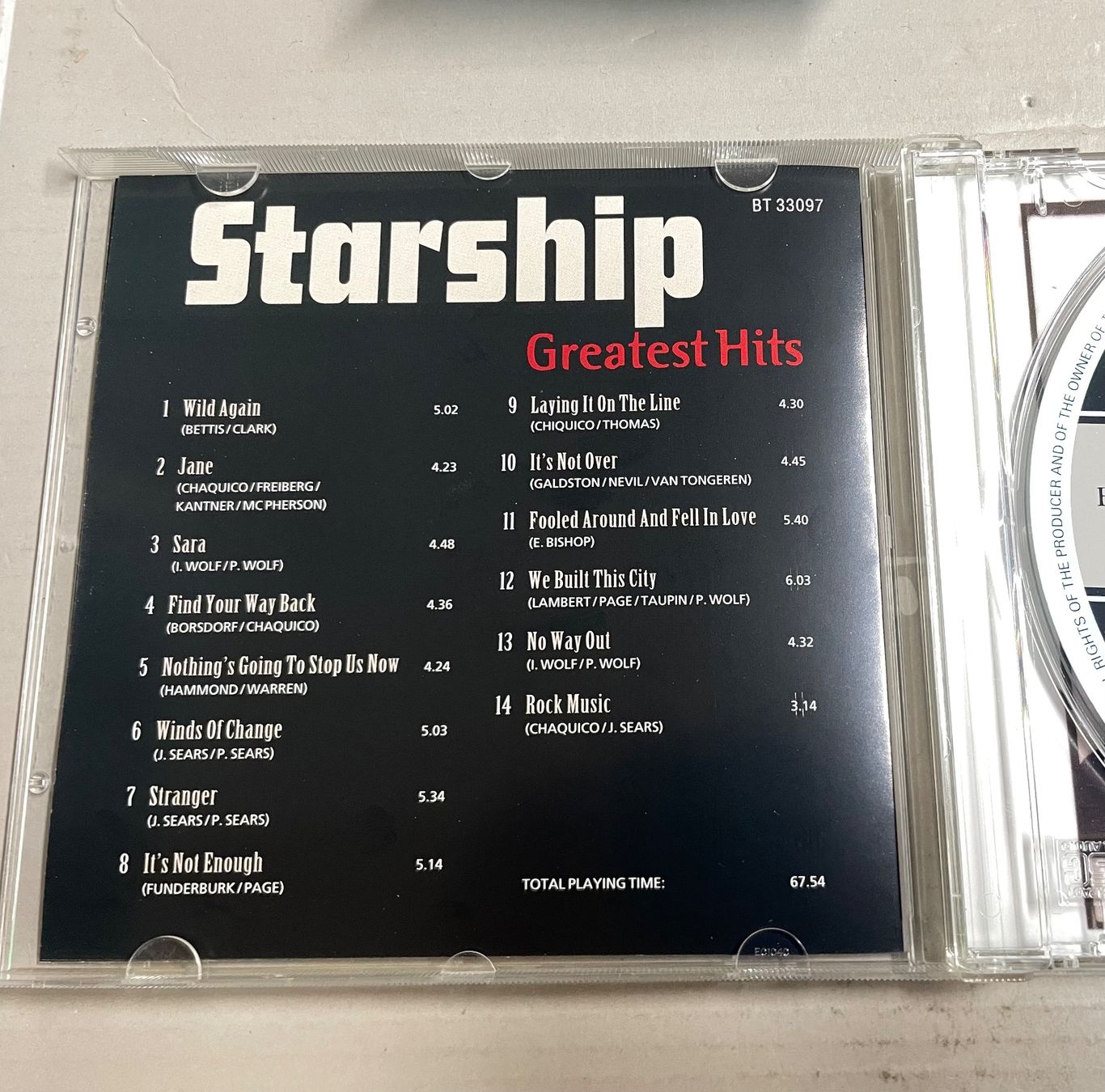 CD: Starship-Greatest Hits-Pop-Top – Usato da Muri b. Bern venduto da AdidasCollector 2