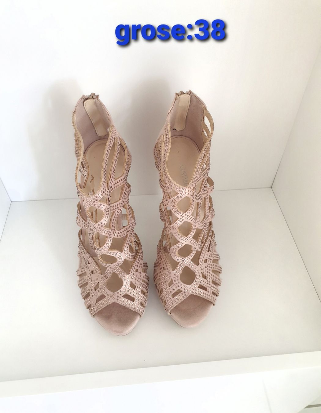 Damenschuhe: Sandaletten Rosa- Haut farbe Grösse 38  – Neu (gemäss Beschreibung) aus Luzern von Kethi_kris1705 2