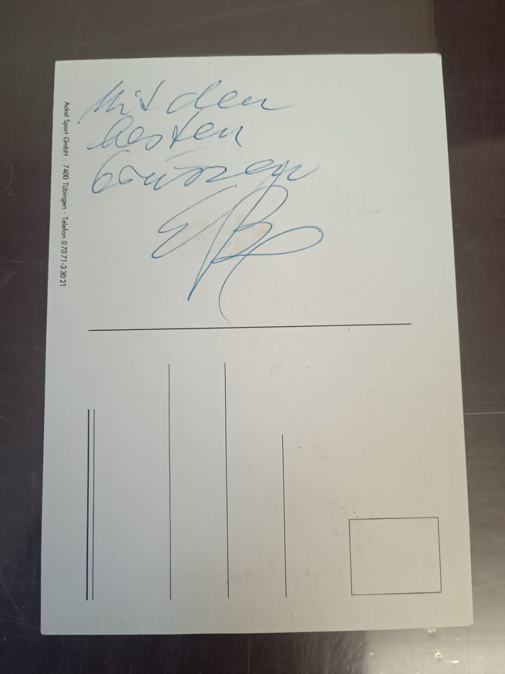 Autografi: Boris Becker - frühe Karte - Handsigniert – Usato da Menziken venduto da Artographs 1