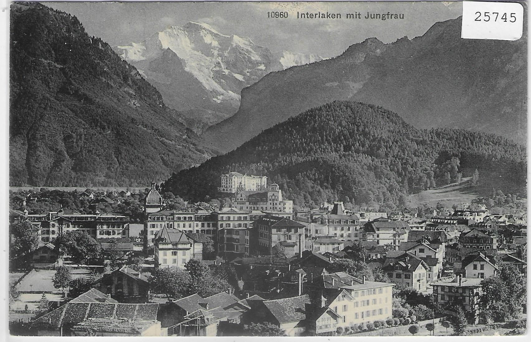 Cartoline postali: Interlaken mit Jungfrau – Antico da Ettingen venduto da Kartenplanet