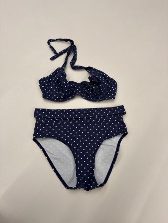 Anne Weyburn Bikini, blau/weiss gepunktet, Grösse 36/75C