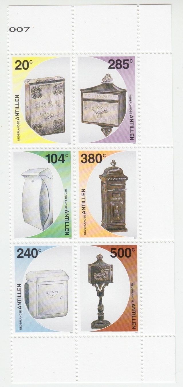 Tutti i francobolli: NIEDERLANDSE ANTILLEN 2007 MAILBOXES ** – Nuovo (secondo la descrizione) da Erlach venduto da Minka123