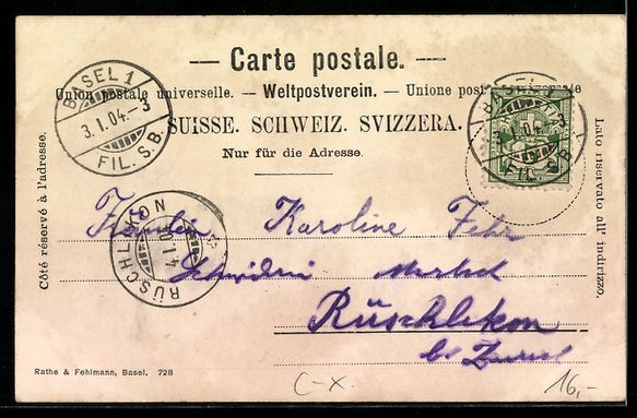 Cartes postales: Passepartout-AK Basel, Aeschenplatz mit  – D'occasion à Berlin par bartko-reher 1