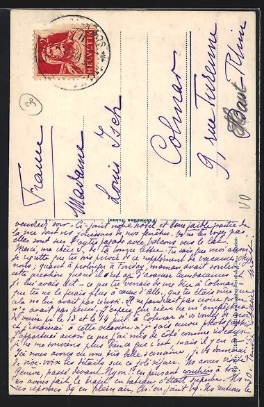 Cartoline postali: Mont Pélerin, Ortsansicht mit Gebäude  – Usato da Berlin venduto da bartko-reher 1