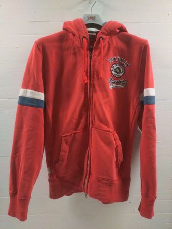 Long zip Franklin & Marshall rouge, L, made in Italy Vintage
