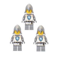 3x cas591 Horse Knight Spearman Castle LEGO (NEU)