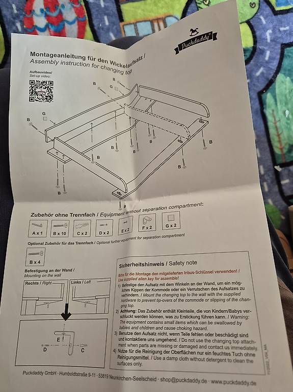 Fasciatoi & Accessori: Wickeltisch Aufsatz – Usato da Niedergösgen venduto da agu_l6ll 2